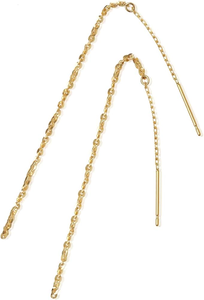 Amazon | K18ゴールド アメリカン ピアス ツイストあずきチェーン Amazon | K18ゴールド アメリカン ピアス ツイストあずきチェーン